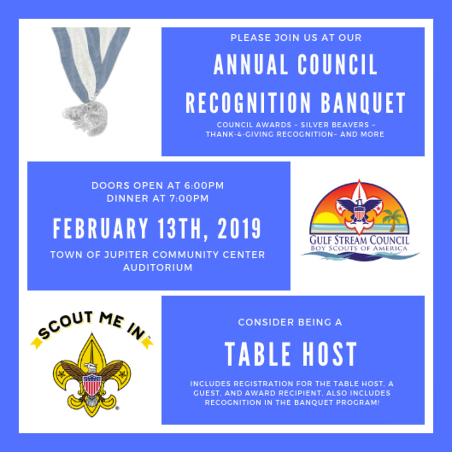 Annual Council Recognition Banquet Gulf Stream Council, BSA